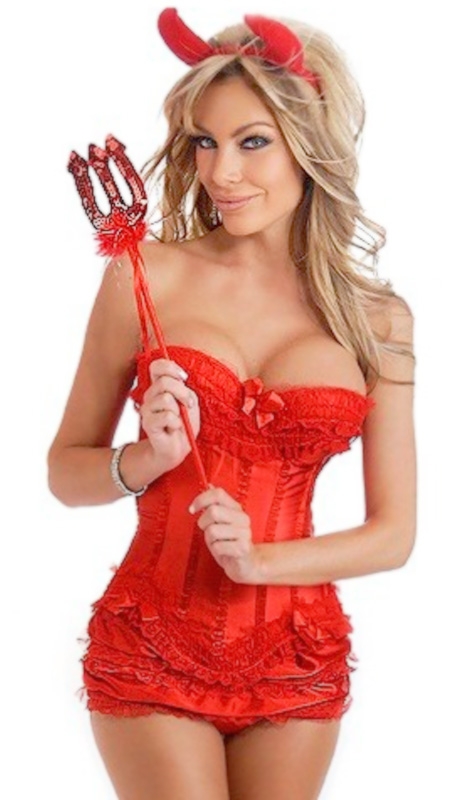 Sexy Devil 4 Piece Costume