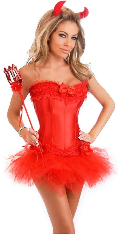 Sexy Devil 4 Piece Costume