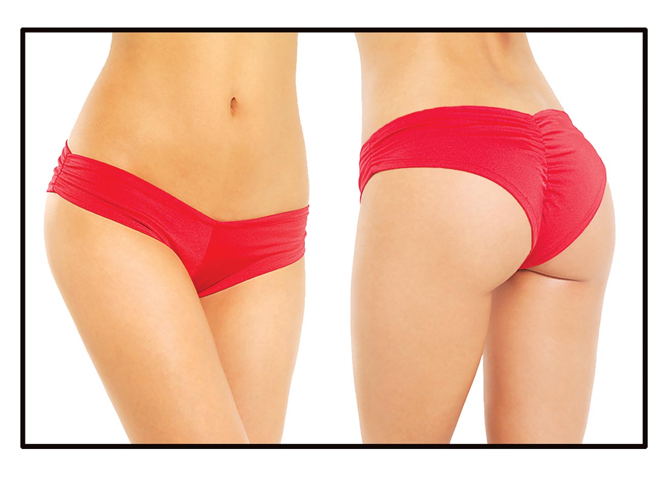 Scrunch Back Gathered Side Booty Short