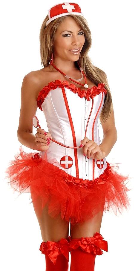 Sexy Nurse 4 Piece Costume - Daisy-1869