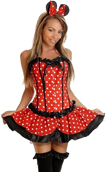 Sexy Miss Mouse 3 Piece Costume