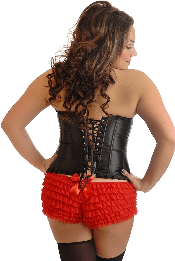 Strapless Ruffled Corset Top