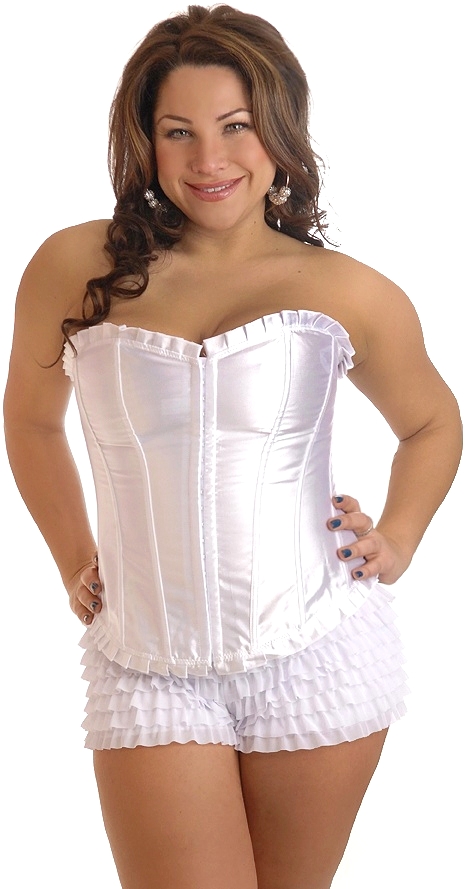 Strapless Ruffled Corset Top