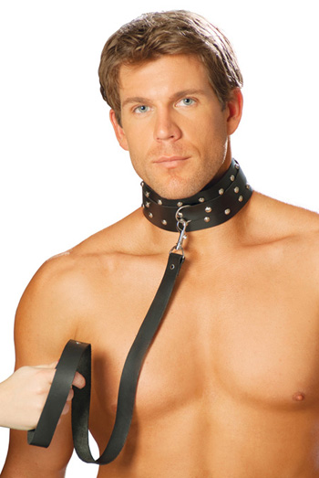 Leather Collar with Studs