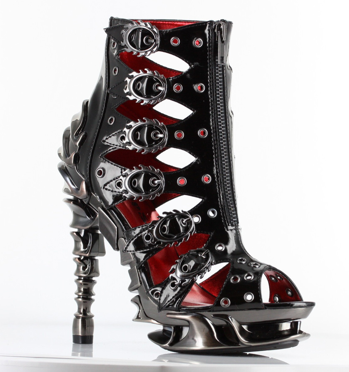 Crimson - Black and Chrome Plated Urban Boot