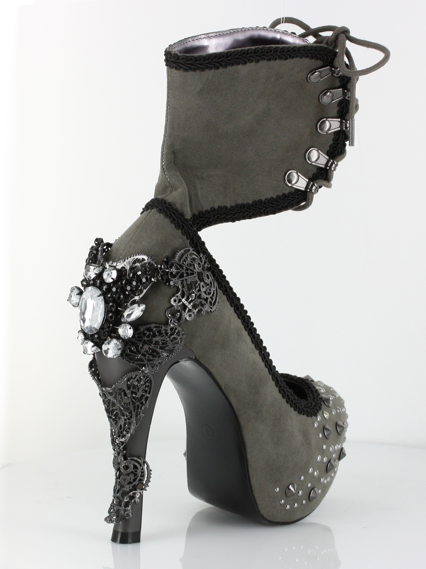 Isabelle - Black Suede Platform Urban Shoes